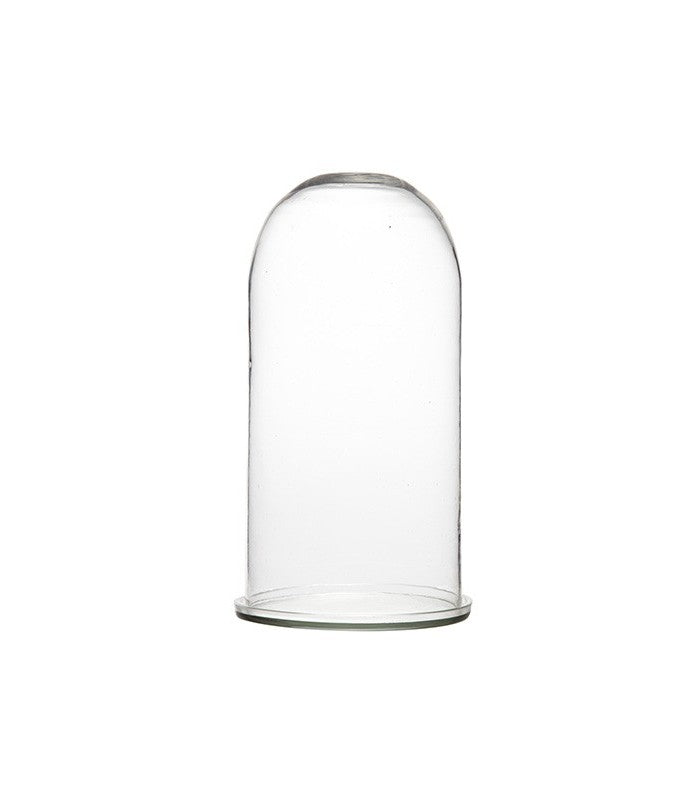 Cloche en verre avec socle en verre