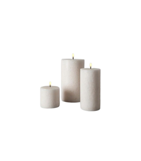 Lot de 3 bougies cylindres - BOUGIE INTÉRIEUR