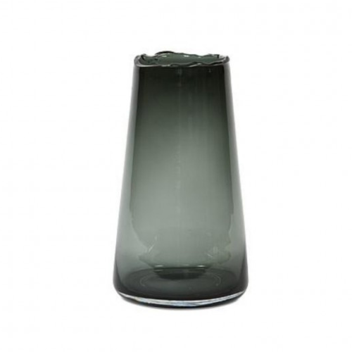 Vase en verre fumé